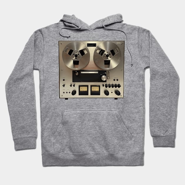 Reel Tape Recorder. Retro, Vintage, Audio, Music Hoodie by Vladimir Zevenckih